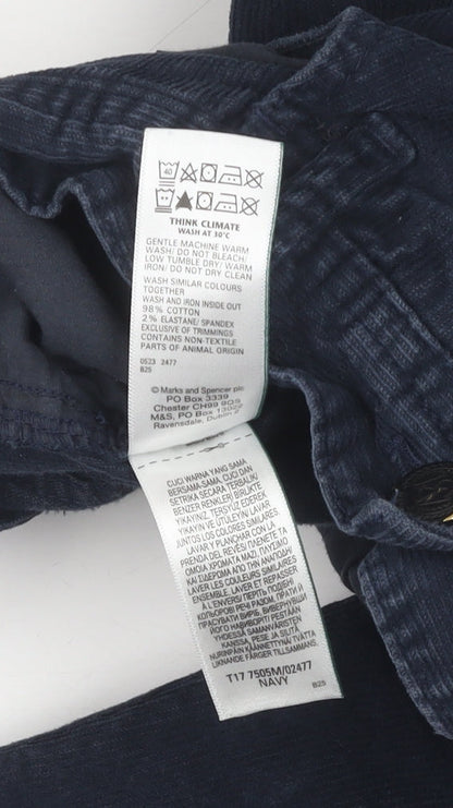 Womens UK Size 32 Marks and Spencer Regular Fit Casual Blue Trousers