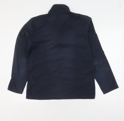 Mens UK Size S Mountain Warehouse Blue 1/4 Zip Sweatshirt