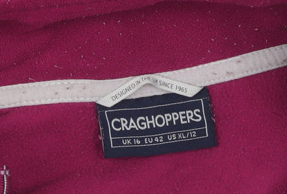 Craghoppers Women's Purple Fleece Pullover Size 16