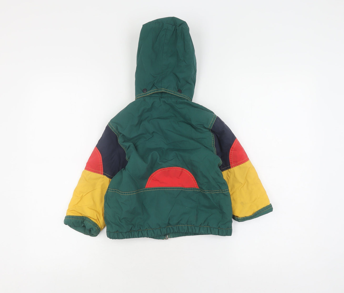 Marks and Spencer Boys Multicoloured Hooded Puffer Jacket 20 Months