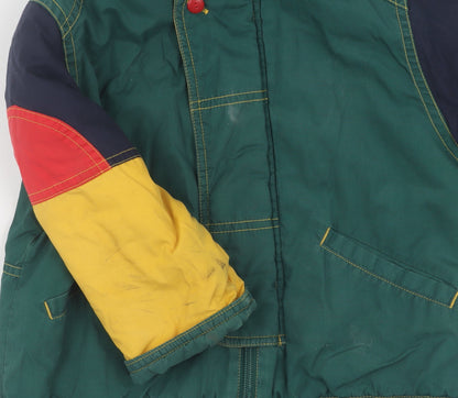 Marks and Spencer Boys Multicoloured Hooded Puffer Jacket 20 Months