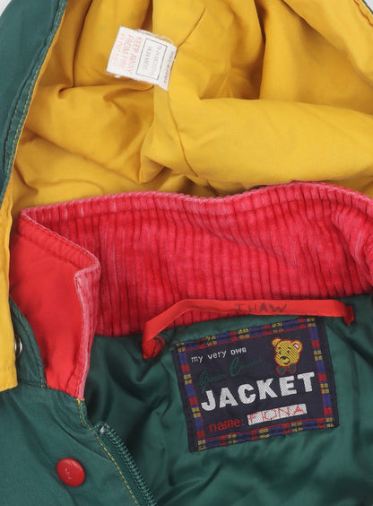 Marks and Spencer Boys Multicoloured Hooded Puffer Jacket 20 Months