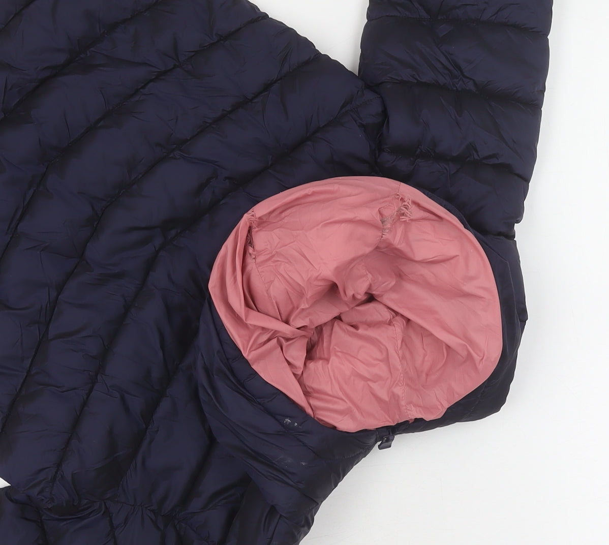 Marks and Spencer Girls Blue Puffer Jacket, Size 8-9 Years