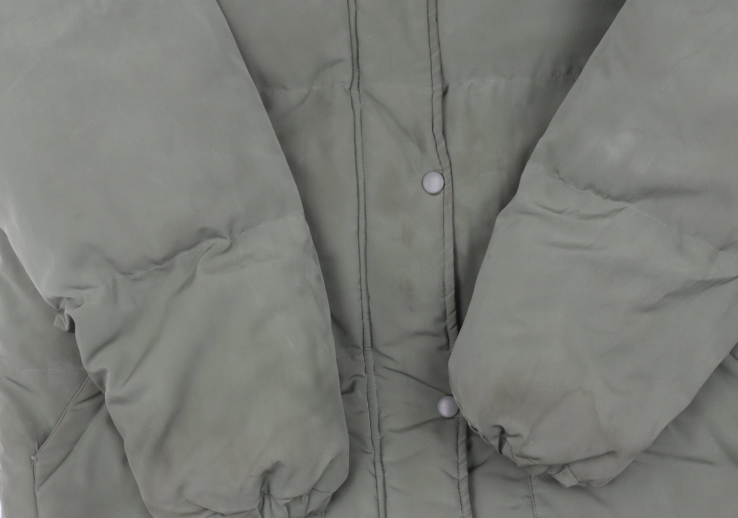 Womens UK Size 8 Misspap Green Puffer Jacket