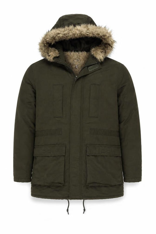 Mens UK Size M ASOS Green Parka Coat
