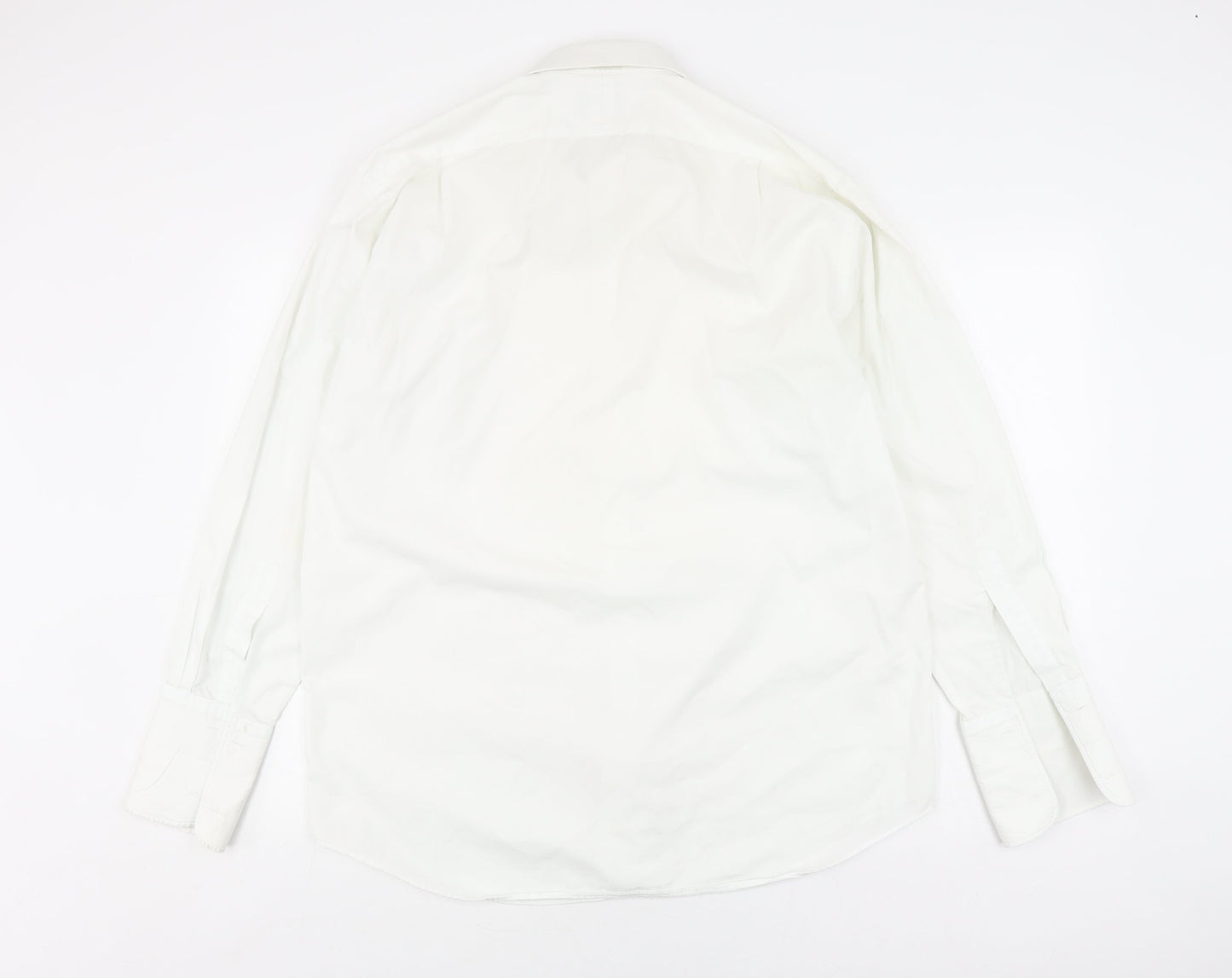 Jonelle Men's White Button-Up Casual Shirt, Size 15.5