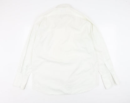 Jonelle Men's White Button-Up Casual Shirt, Size 15.5
