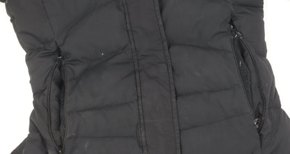 Karrimor Women's Black Puffer Jacket Size 8 Hooded