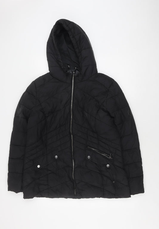 Womens UK Size 18 NEXT Black Puffer Jacket
