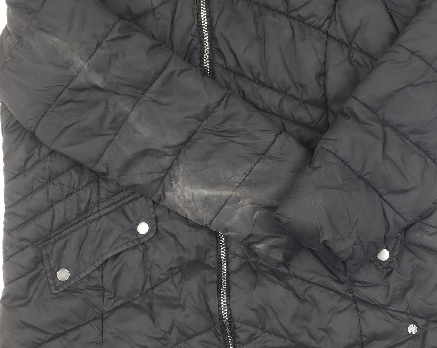 Womens UK Size 18 NEXT Black Puffer Jacket