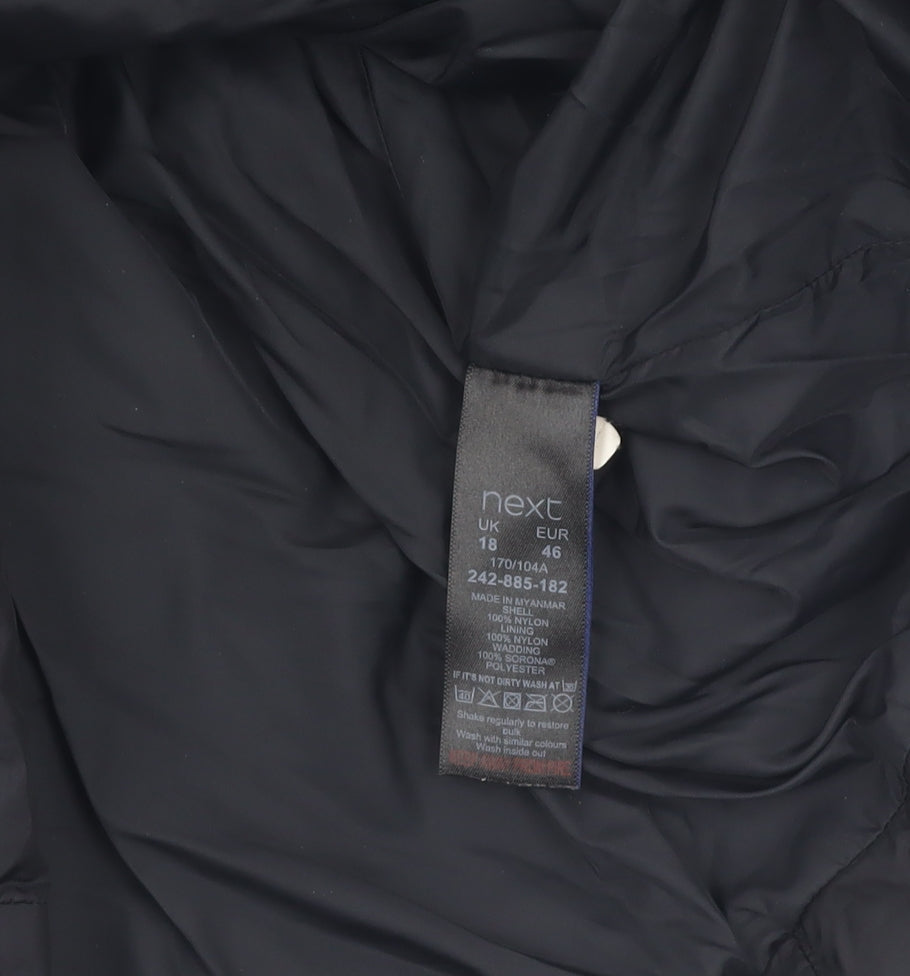 Womens UK Size 18 NEXT Black Puffer Jacket