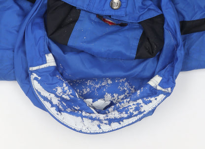 Mens UK Size M K-Way Blue Rain Coat