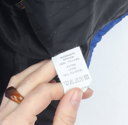 Mens UK Size M K-Way Blue Rain Coat
