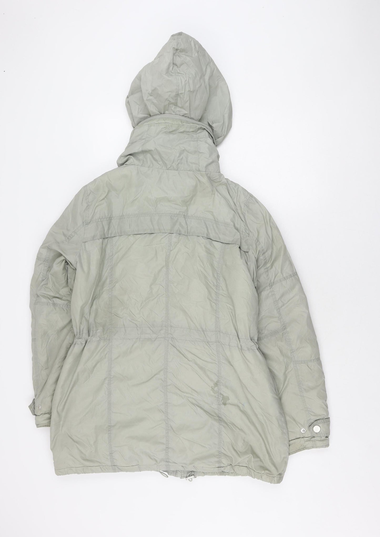 Giacomo Women's Grey XL Puffer Jacket - Hooded, Zipped Pockets