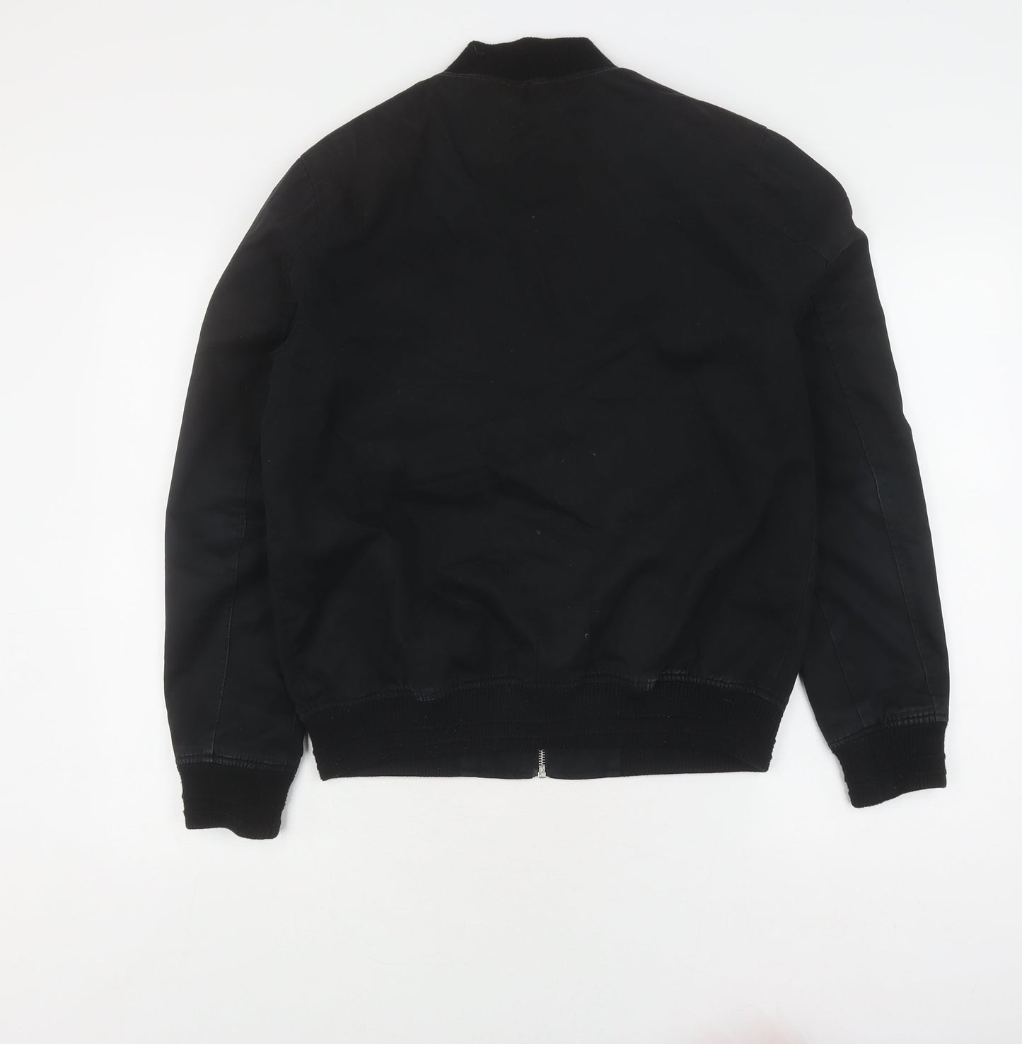Mens UK Size S Topman Black Bomber Jacket