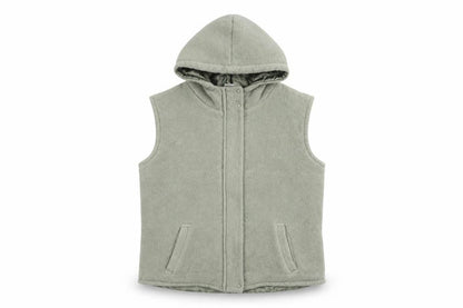 Front view of Next girls’ green hooded polyester jacket - 12 years