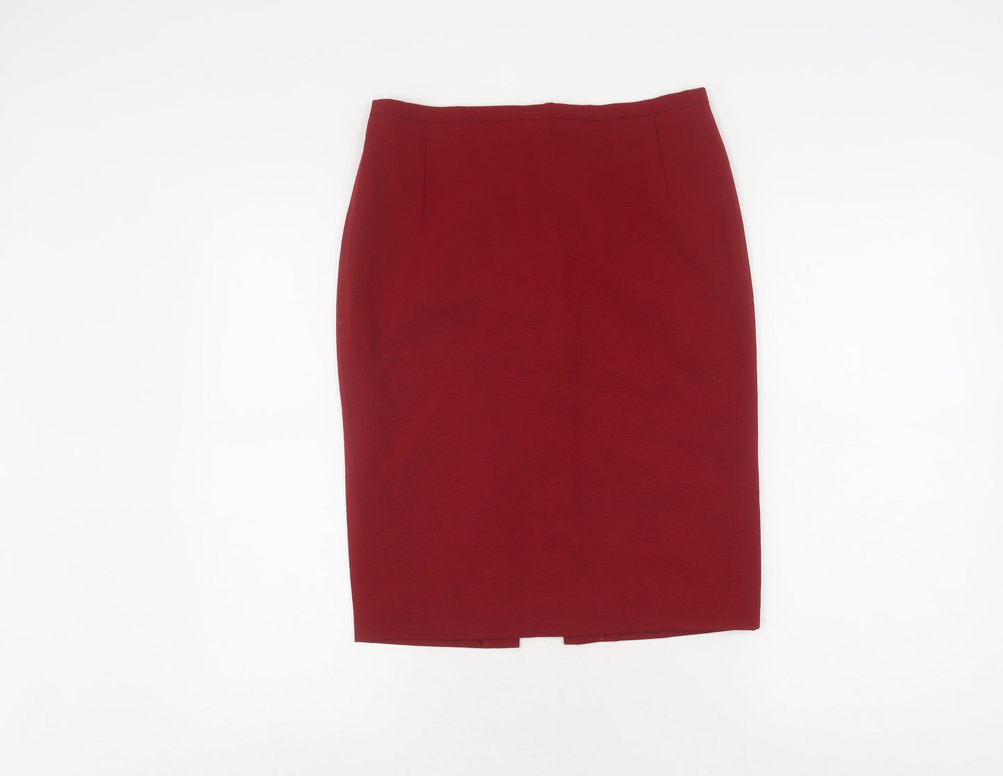 Georges Rech Women's Red Midi Pencil Skirt, Size 12