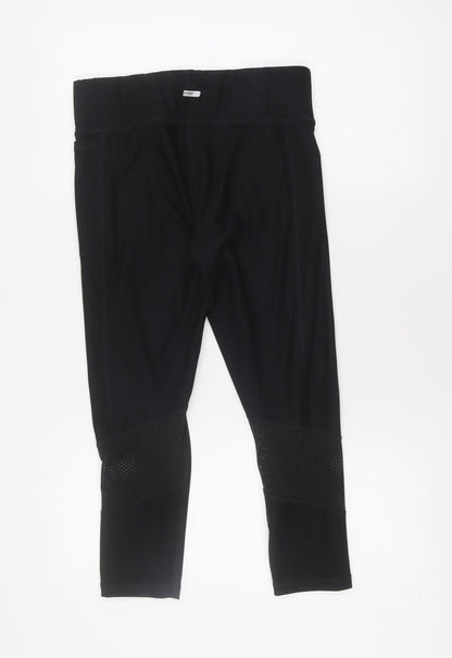 Womens UK Size M Athletic Works Athletic Fit Leggings Black Leggings
