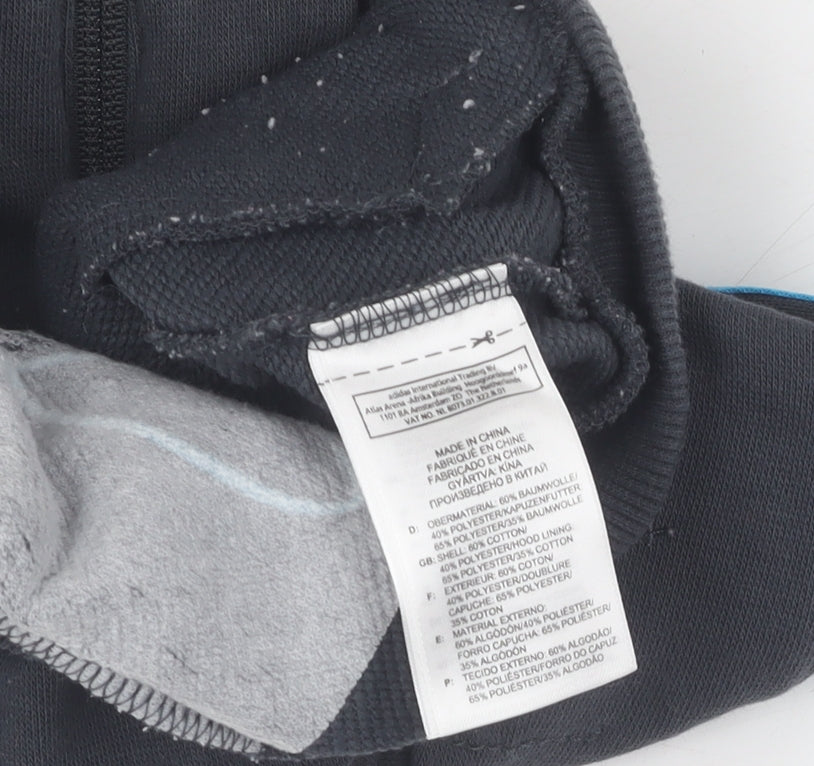 Adidas Unisex Baby Black Full Zip Jumper 3-6 Months