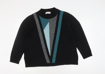 Womens UK Size 12 Afibel Black Pullover Jumper