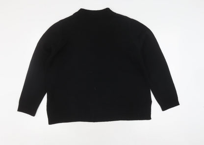Womens UK Size 12 Afibel Black Pullover Jumper