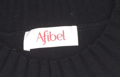 Womens UK Size 12 Afibel Black Pullover Jumper