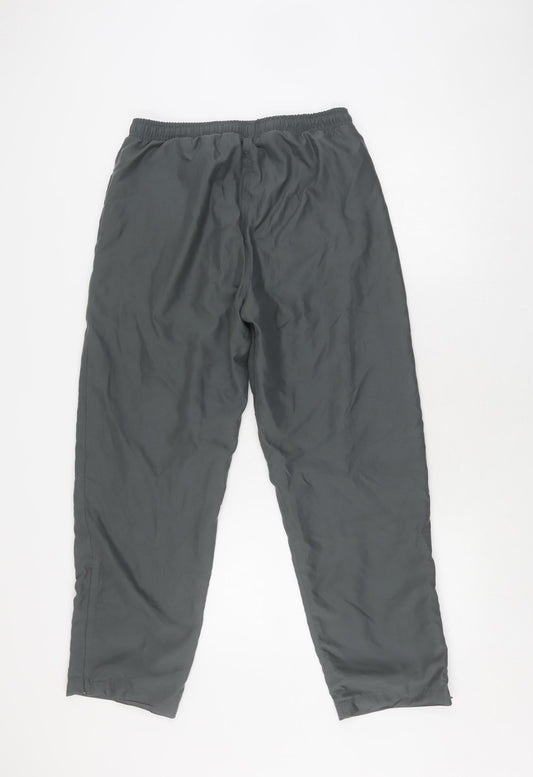 Olympus Men's Grey Trousers Size 12 Elastic Waist