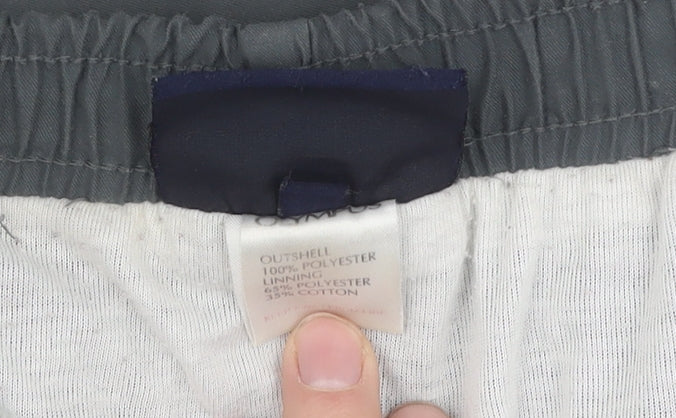 Olympus Men's Grey Trousers Size 12 Elastic Waist