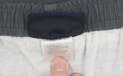 Olympus Men's Grey Trousers Size 12 Elastic Waist