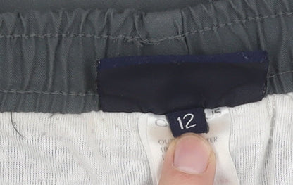 Olympus Men's Grey Trousers Size 12 Elastic Waist