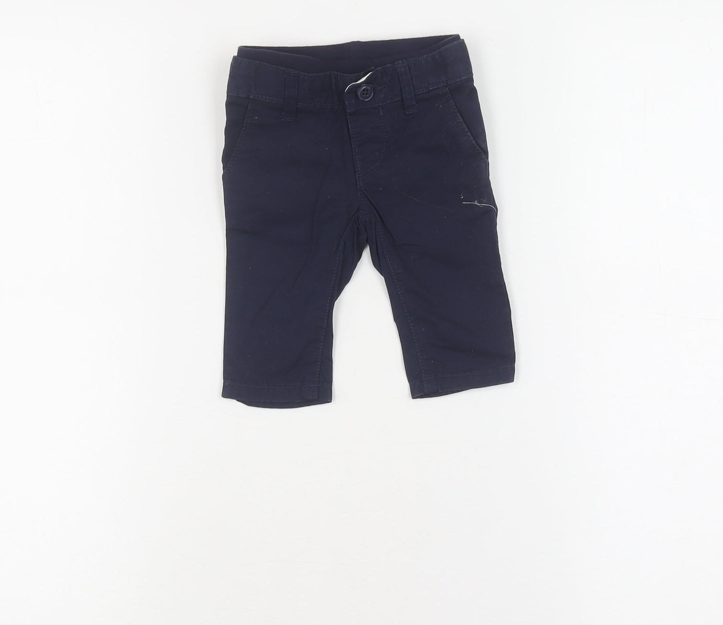 babyGap Blue Cotton Trousers Unisex 0-3 Months