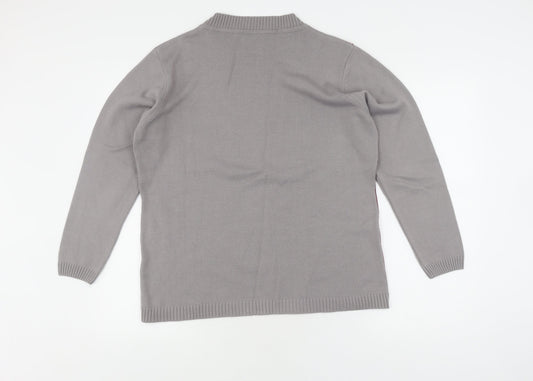 Damart Women's Multicoloured Geometric Pullover Jumper