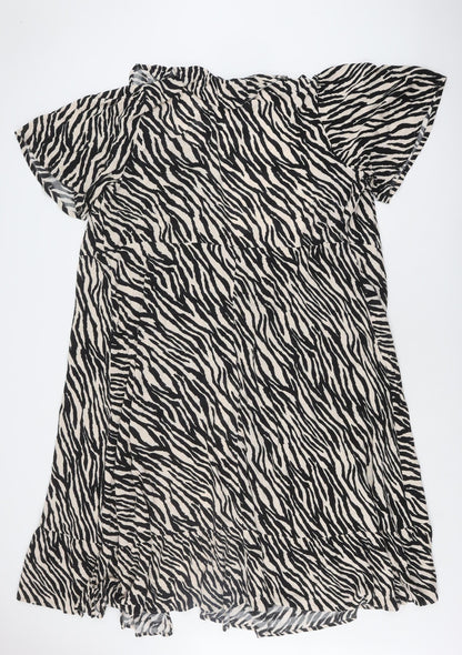 Next Women's Black Animal Print Dress Size 24