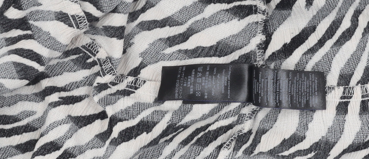 Next Women's Black Animal Print Dress Size 24