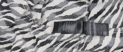 Next Women's Black Animal Print Dress Size 24