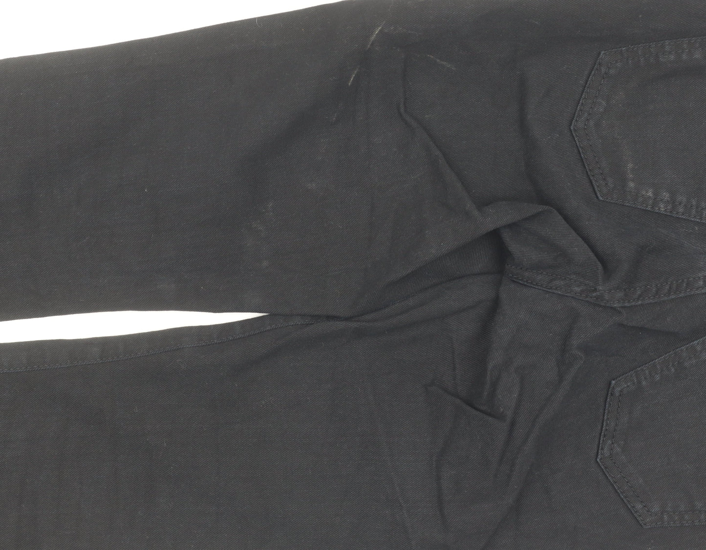 Women's Black Skinny Jeans UK 6P Ankle Zip