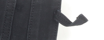 Women's Black Skinny Jeans UK 6P Ankle Zip