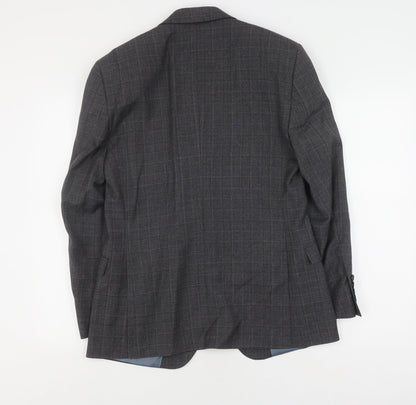 Mens UK Size 38 Moss 1851 Regular Grey Suit Jacket