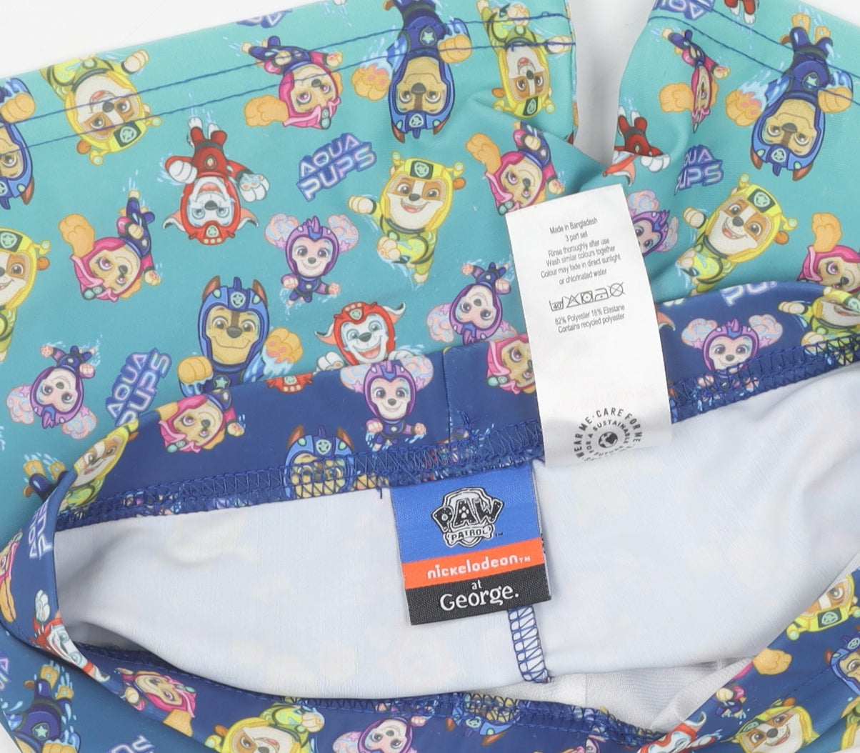 George Boys' Multicoloured PAW Patrol Swim Shorts 6-7 Years