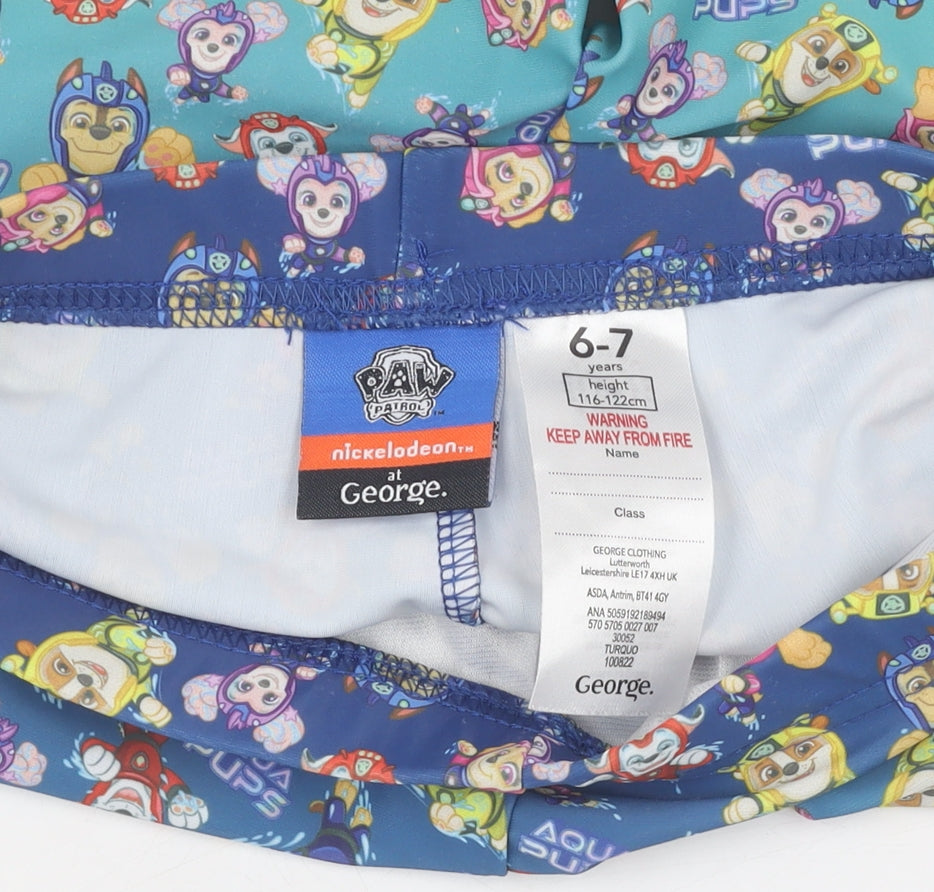 George Boys' Multicoloured PAW Patrol Swim Shorts 6-7 Years