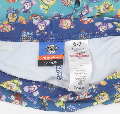 George Boys' Multicoloured PAW Patrol Swim Shorts 6-7 Years