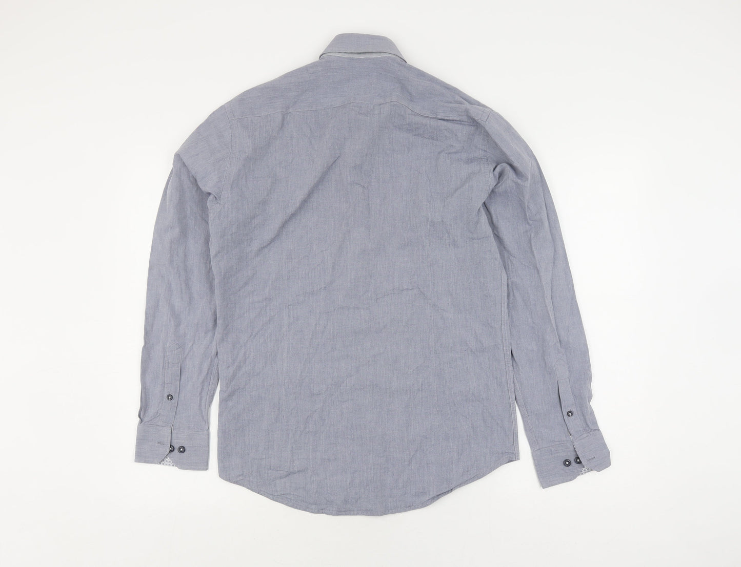 Steel & Jelly Men's Blue M Chambray Button-Up Shirt