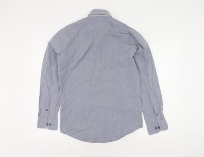 Steel & Jelly Men's Blue M Chambray Button-Up Shirt
