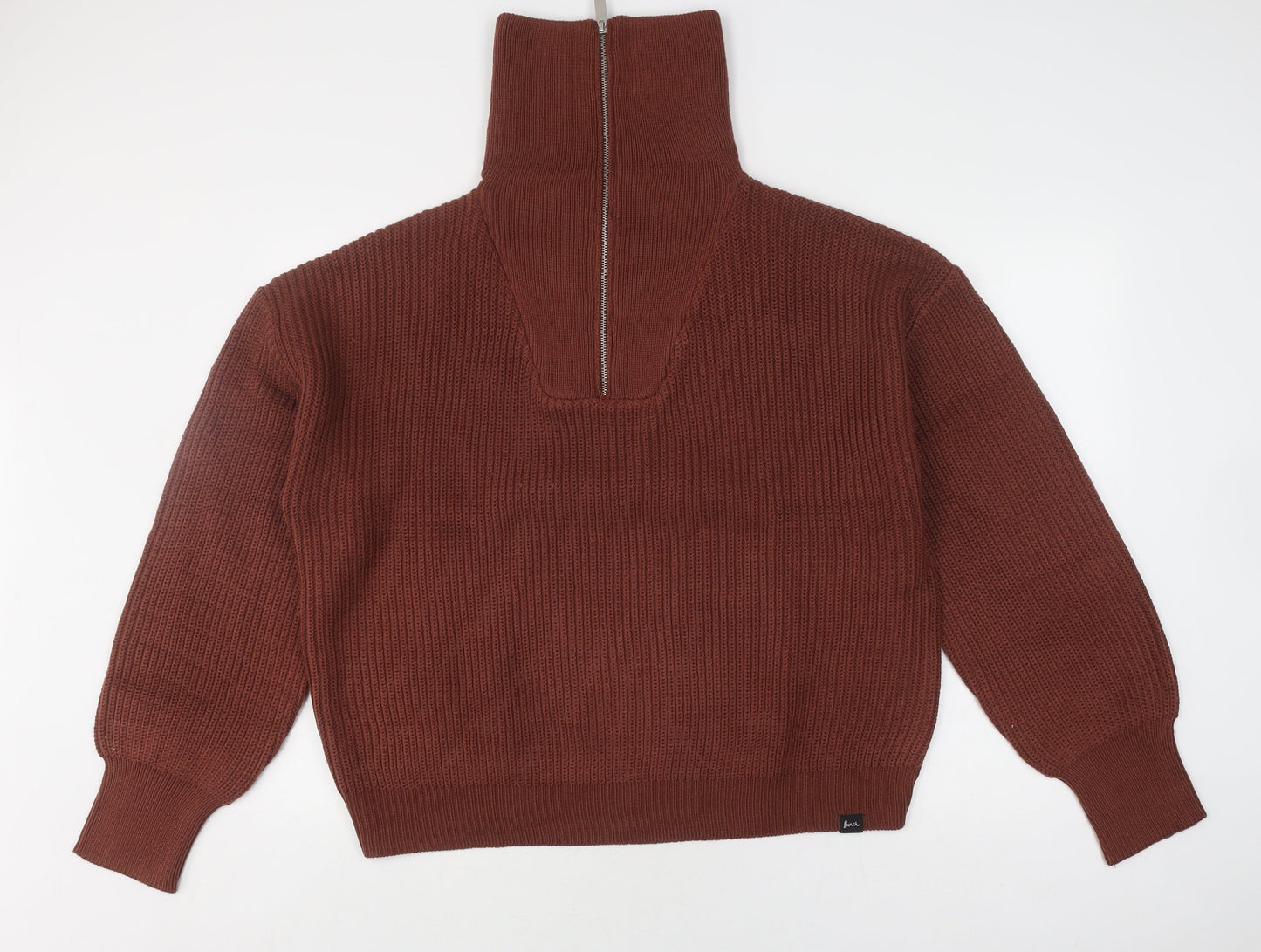 Womens UK Size XXL Bench Brown Full Zip Jumper