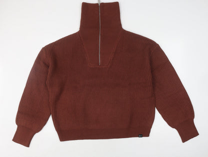 Womens UK Size XXL Bench Brown Full Zip Jumper