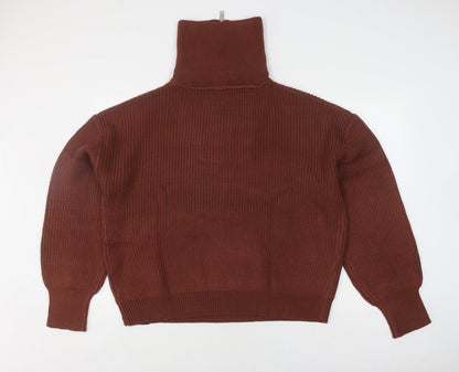 Womens UK Size XXL Bench Brown Full Zip Jumper