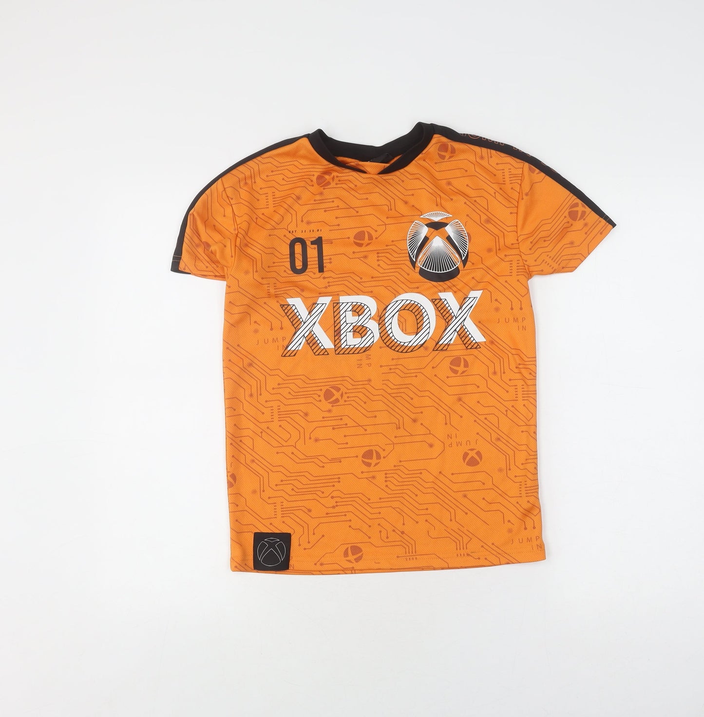 XBOX Boys Orange Graphic T-Shirt, 10 Years, Game Theme