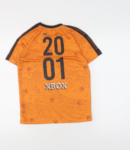 XBOX Boys Orange Graphic T-Shirt, 10 Years, Game Theme