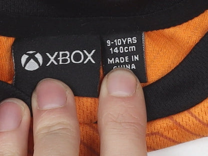 XBOX Boys Orange Graphic T-Shirt, 10 Years, Game Theme