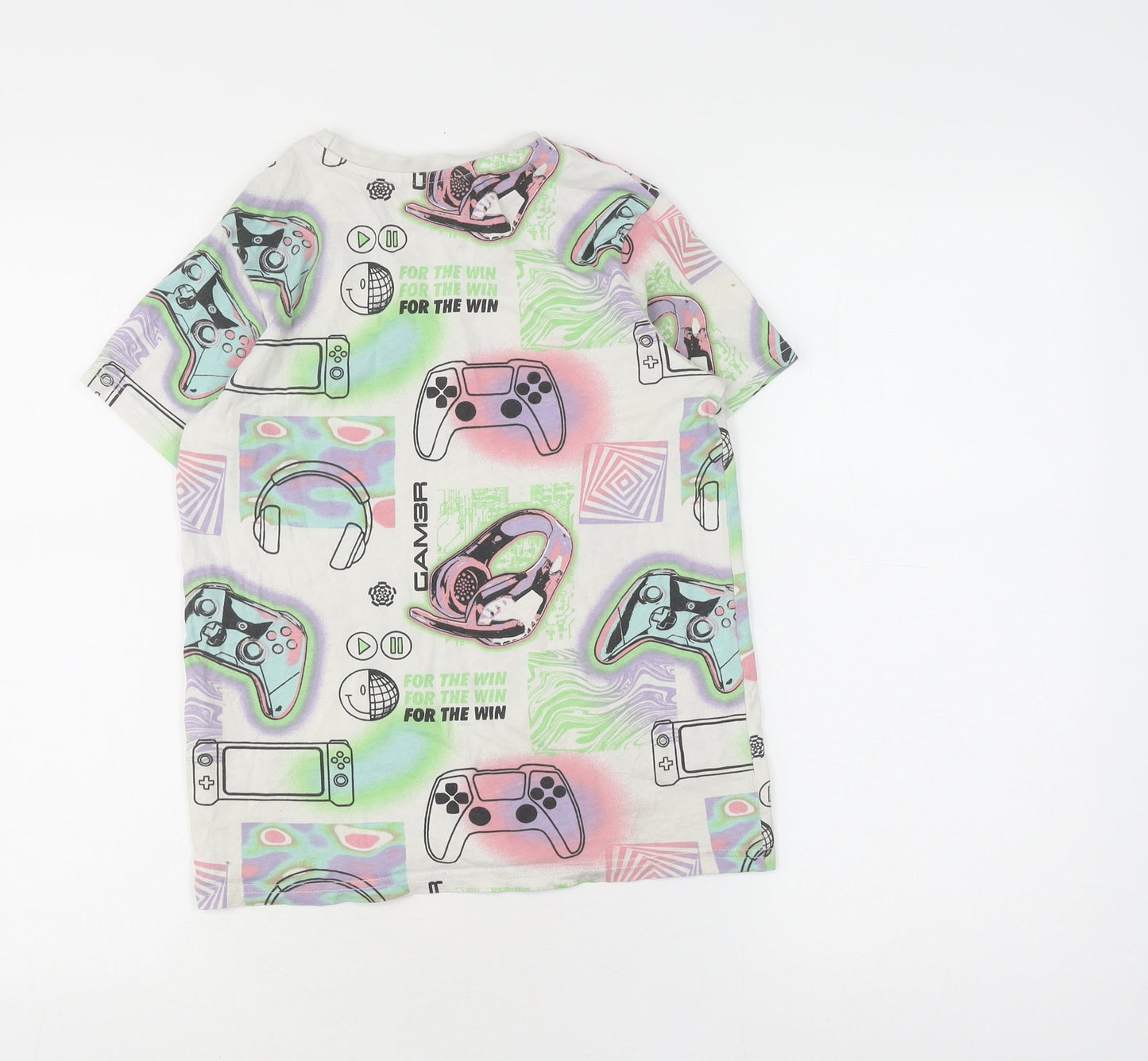 George Girls Multicoloured Gaming T-Shirt 9-10 Years